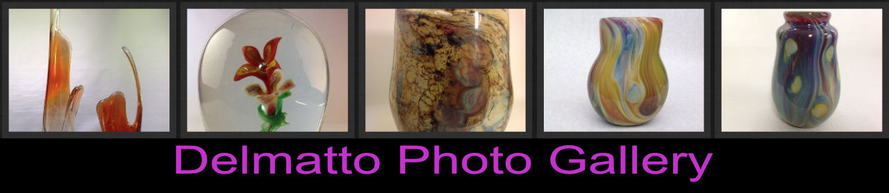 Photo Gallery of Nick Delmatto's amazing blown glass creations.